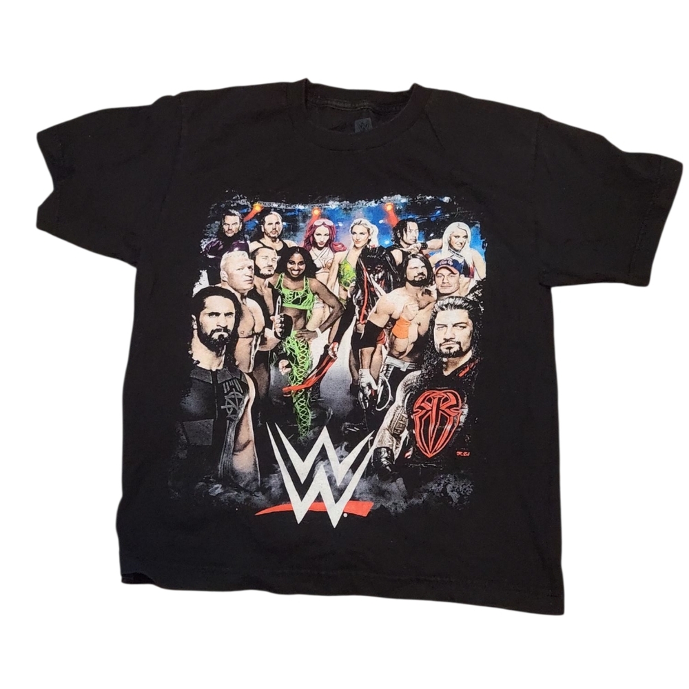 WWE Authentic Youth Large Black T-Shirt